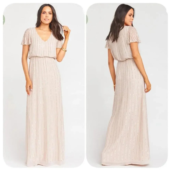 NWOT Show Me Your MuMu Michelle Sequin Maxi Dress Sz M
